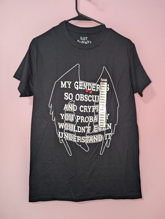 Spencer's Tops - Mothman My Gender Is Cryptic T-Shirt